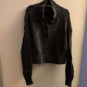 Everlane Charcoal Knit Pullover